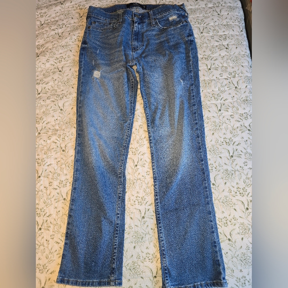 Hollister Blue Slim Straight Jeans